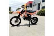 125CC PIT MOTOR DIRT BIKE TRAIL MOTOCROSS PRO KICK START 14/17 BIG WHEEL ORANGE