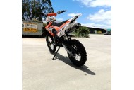 125CC PIT MOTOR DIRT BIKE TRAIL MOTOCROSS PRO KICK START 14/17 BIG WHEEL ORANGE