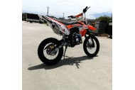 125CC PIT MOTOR DIRT BIKE TRAIL MOTOCROSS PRO KICK START 14/17 BIG WHEEL ORANGE