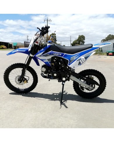 125CC PIT MOTOR DIRT BIKE TRAIL MOTOCROSS PRO KICK START 14/17 BIG WHEEL BLUE 125CC PIT MOTOR DIRT BIKE TRAIL MOTOCROSS PRO KICK START 14/17 BIG WHEEL BLUE