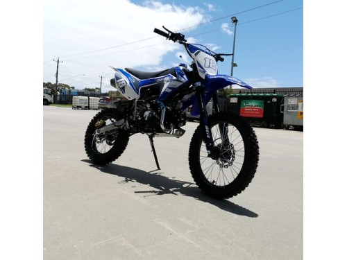 125CC PIT MOTOR DIRT BIKE TRAIL MOTOCROSS PRO KICK START 14/17 BIG WHEEL BLUE 125CC PIT MOTOR DIRT BIKE TRAIL MOTOCROSS PRO KICK START 14/17 BIG WHEEL BLUE