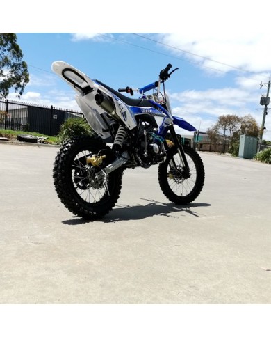 125CC PIT MOTOR DIRT BIKE TRAIL MOTOCROSS PRO KICK START 14/17 BIG WHEEL BLUE 125CC PIT MOTOR DIRT BIKE TRAIL MOTOCROSS PRO KICK START 14/17 BIG WHEEL BLUE