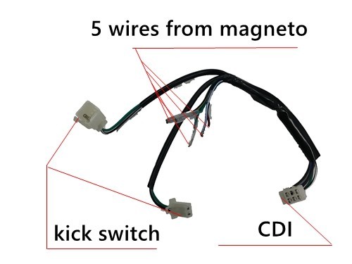 Wire Loom Wiring Harness Kick Start Dirt Bike Pit Trail Wire Loom Wiring Harness Kick Start Dirt Bike Pit Trail