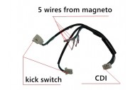 Wire Loom Wiring Harness Kick Start Dirt Bike Pit Trail Wire Loom Wiring Harness Kick Start Dirt Bike Pit Trail