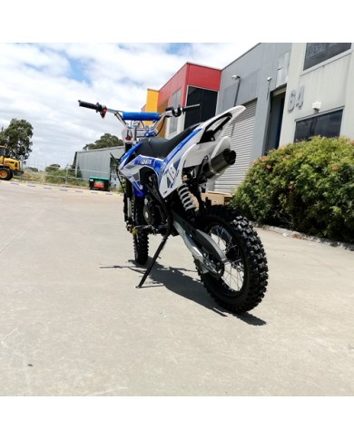 125CC PIT MOTOR DIRT BIKE TRAIL MOTOCROSS PRO KICK START 14/17 BIG WHEEL BLUE 125CC PIT MOTOR DIRT BIKE TRAIL MOTOCROSS PRO KICK START 14/17 BIG WHEEL BLUE