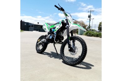 125CC DIRT BIKE PIT MOTOR TRAIL MOTOCROSS DINGO PRO ELECTRIC START 14/17 BIG WHEEL GREEN 125CC DIRT BIKE PIT MOTOR TRAIL MOTOCROSS DINGO PRO ELECTRIC START 14/17 BIG WHEEL GREEN