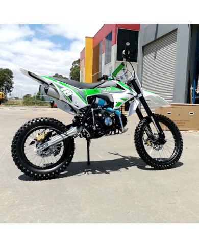 125CC DIRT BIKE PIT MOTOR TRAIL MOTOCROSS DINGO PRO ELECTRIC START 14/17 BIG WHEEL GREEN 125CC DIRT BIKE PIT MOTOR TRAIL MOTOCROSS DINGO PRO ELECTRIC START 14/17 BIG WHEEL GREEN