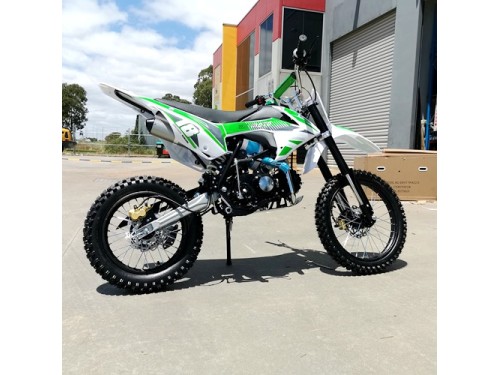 125CC DIRT BIKE PIT MOTOR TRAIL MOTOCROSS DINGO PRO ELECTRIC START 14/17 BIG WHEEL GREEN