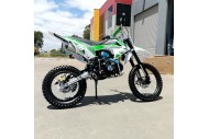 125CC DIRT BIKE PIT MOTOR TRAIL MOTOCROSS DINGO PRO ELECTRIC START 14/17 BIG WHEEL GREEN