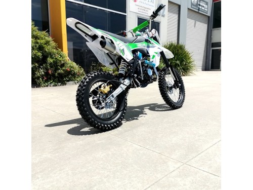 125CC DIRT BIKE PIT MOTOR TRAIL MOTOCROSS DINGO PRO ELECTRIC START 14/17 BIG WHEEL GREEN