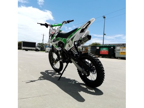 125CC DIRT BIKE PIT MOTOR TRAIL MOTOCROSS DINGO PRO ELECTRIC START 14/17 BIG WHEEL GREEN