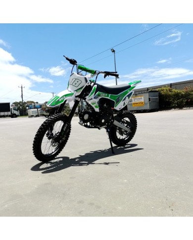 125CC DIRT BIKE PIT MOTOR TRAIL MOTOCROSS DINGO PRO ELECTRIC START 14/17 BIG WHEEL GREEN 125CC DIRT BIKE PIT MOTOR TRAIL MOTOCROSS DINGO PRO ELECTRIC START 14/17 BIG WHEEL GREEN