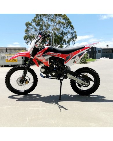 125CC PIT MOTOR DIRT BIKE TRAIL MOTOCROSS PRO ELECTRIC START 14/17 BIG WHEEL RED 125CC PIT MOTOR DIRT BIKE TRAIL MOTOCROSS PRO ELECTRIC START 14/17 BIG WHEEL RED