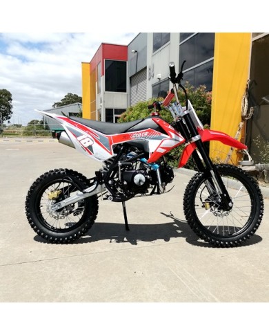 125CC PIT MOTOR DIRT BIKE TRAIL MOTOCROSS PRO ELECTRIC START 14/17 BIG WHEEL RED 125CC PIT MOTOR DIRT BIKE TRAIL MOTOCROSS PRO ELECTRIC START 14/17 BIG WHEEL RED