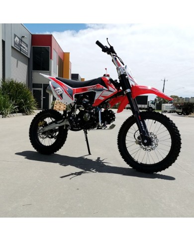 125CC PIT MOTOR DIRT BIKE TRAIL MOTOCROSS PRO ELECTRIC START 14/17 BIG WHEEL RED 125CC PIT MOTOR DIRT BIKE TRAIL MOTOCROSS PRO ELECTRIC START 14/17 BIG WHEEL RED
