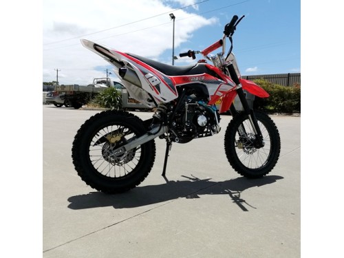 125CC PIT MOTOR DIRT BIKE TRAIL MOTOCROSS PRO ELECTRIC START 14/17 BIG WHEEL RED 125CC PIT MOTOR DIRT BIKE TRAIL MOTOCROSS PRO ELECTRIC START 14/17 BIG WHEEL RED