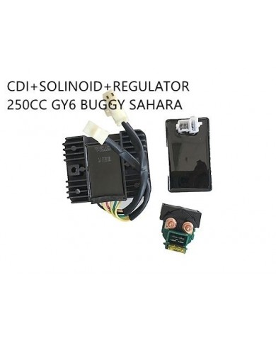 Starter Solenoid Relay + CDI UNIT +Regulator GY6/CH/CF250 Buggy Sahara Kandi Starter Solenoid Relay + CDI UNIT +Regulator GY6/CH/CF250 Buggy Sahara Kandi