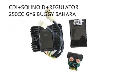 Starter Solenoid Relay + CDI UNIT +Regulator GY6/CH/CF250 Buggy Sahara Kandi Starter Solenoid Relay + CDI UNIT +Regulator GY6/CH/CF250 Buggy Sahara Kandi