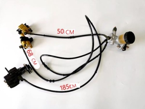 Hydraulic Disc Brake Calipers Pad System 125cc 150cc 200cc 250cc Quad Dune Buggy