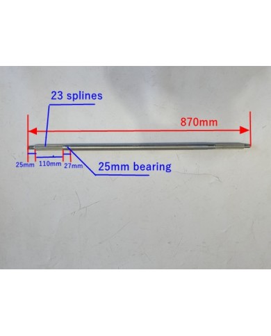 870mm 25mm Axle HuFFy Slider Drift Trike GoKart Project 25mm Bearing 870mm 25mm Axle HuFFy Slider Drift Trike GoKart Project 25mm Bearing