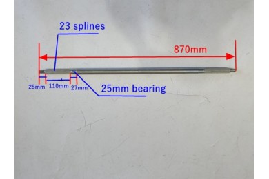 870mm 25mm Axle HuFFy Slider Drift Trike GoKart Project 25mm Bearing