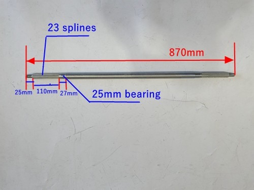 870mm 25mm Axle HuFFy Slider Drift Trike GoKart Project 25mm Bearing 870mm 25mm Axle HuFFy Slider Drift Trike GoKart Project 25mm Bearing