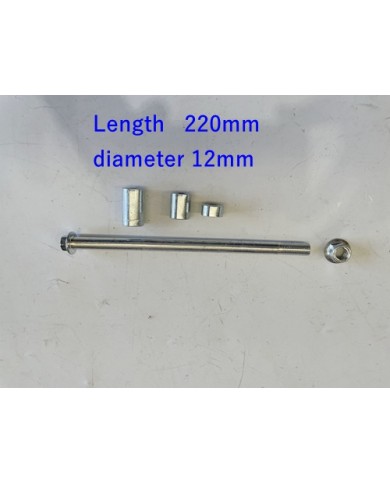 12mm 220mm + 3 Spacers Front Back Rear Axle 70cc 90cc PIT PRO Trail Dirt Bike 12mm 220mm + 3 Spacers Front Back Rear Axle 70cc 90cc PIT PRO Trail Dirt Bike