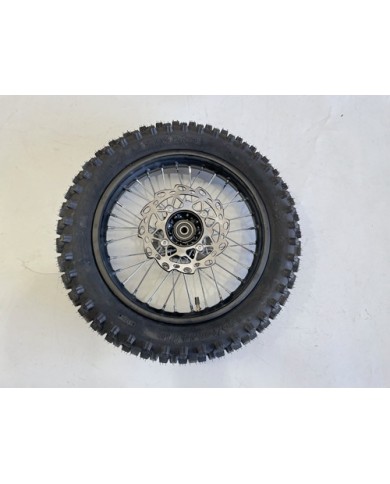 12mm  90/100-14 14" Inch Rear Wheel Rim Disc Sprocket Knobby Tyre  Dirt Bike