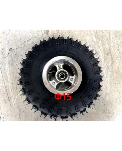 4.10- 4" Inch Rear Wheel Rim + Tyre Tire 49cc Mini Quad Bike ATV Buggy 16 Spline
