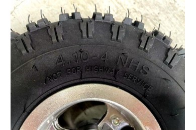 4.10- 4" Inch Rear Wheel Rim + Tyre Tire 49cc Mini Quad Bike ATV Buggy 16 Spline