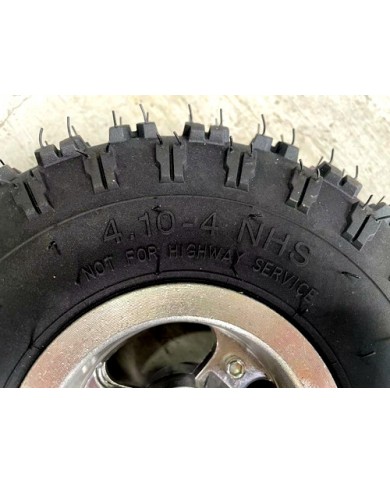 4.10- 4" 4  Inch Rear Wheel Rim + Tyre Tire 49cc Mini Quad Bike ATV Buggy 12mm rear wheel 4.10- 4" 4  Inch Rear Wheel Rim + Tyre Tire 49cc Mini Quad Bike ATV Buggy 12mm rear wheel