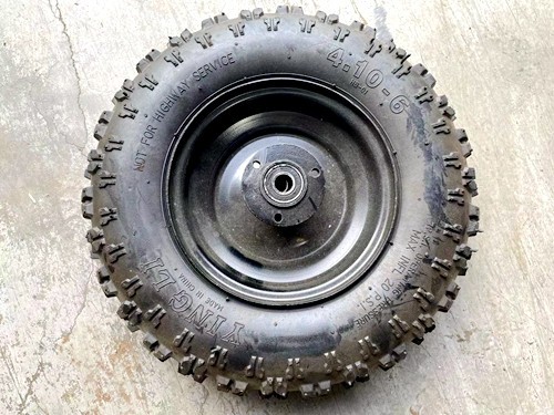 4.10- 6" 6 Inch Rear Wheel Rim + Tyre Tire 49cc Mini Quad Bike ATV Buggy 12mm front wheel