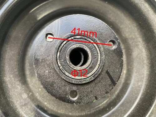 4.10- 6" 6 Inch Rear Wheel Rim + Tyre Tire 49cc Mini Quad Bike ATV Buggy 12mm front wheel