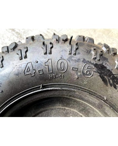 4.10- 6" 6 Inch Rear Wheel Rim + Tyre Tire 49cc Mini Quad Bike ATV Buggy 12mm front wheel