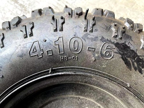 4.10- 6" 6 Inch Rear Wheel Rim + Tyre Tire 49cc Mini Quad Bike ATV Buggy 12mm front wheel