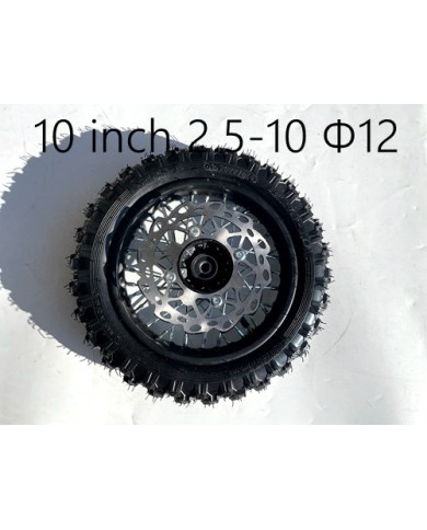 2.5-10 10 INCH FRONT WHEEL DISC PIT PRO DIRT BIKE TRAIL BIKE 70CC 50CC DIRT BIKE 2.5-10 10 INCH FRONT WHEEL DISC PIT PRO DIRT BIKE TRAIL BIKE 70CC 50CC DIRT BIKE