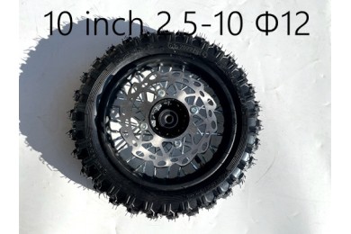 2.5-10 10 INCH FRONT WHEEL DISC PIT PRO DIRT BIKE TRAIL BIKE 70CC 50CC DIRT BIKE