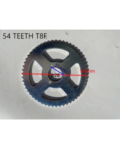 54 Teeth T8F Rear Back Chain Sprocket Cog PIT PRO TRAIL QUAD ATV KART