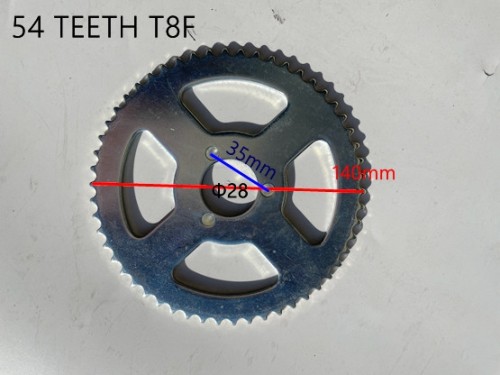 54 Teeth T8F Rear Back Chain Sprocket Cog PIT PRO TRAIL QUAD ATV KART