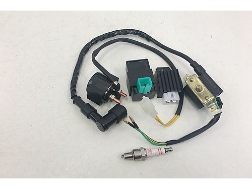 CDI+Ignition Coil+Spark Plug+Solenoid+Regulator Quad Dirt Bike 50 125 150cc GY6