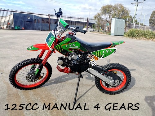 2017 BIGFOOT 125CC PIT MOTOR DIRT BIKE TRAIL MOTOCROSS TERRAIN PRO KICK START BLACK