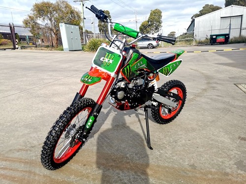 2017 BIGFOOT 125CC PIT MOTOR DIRT BIKE TRAIL MOTOCROSS TERRAIN PRO KICK START BLACK