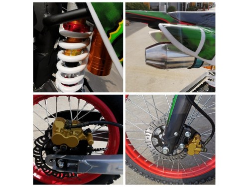 2017 BIGFOOT 125CC PIT MOTOR DIRT BIKE TRAIL MOTOCROSS TERRAIN PRO KICK START BLACK