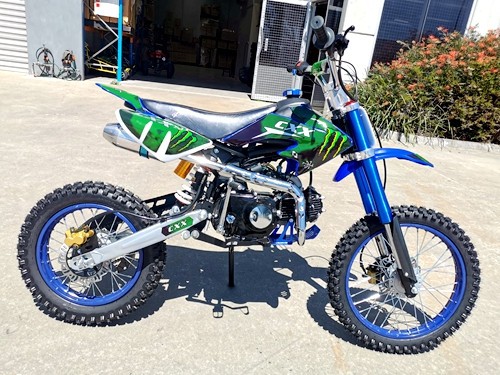 2017 BIGFOOT 125CC PIT MOTOR DIRT BIKE TRAIL MOTOCROSS TERRAIN PRO KICK START BLACK