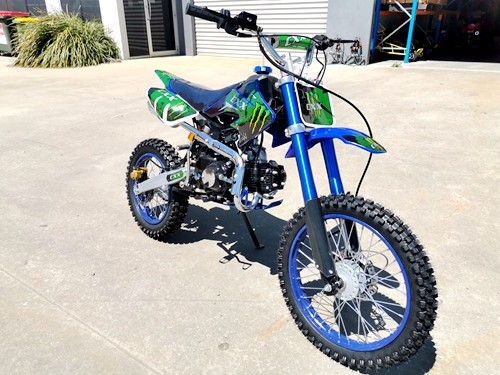 2017 BIGFOOT 125CC PIT MOTOR DIRT BIKE TRAIL MOTOCROSS TERRAIN PRO KICK START BLACK