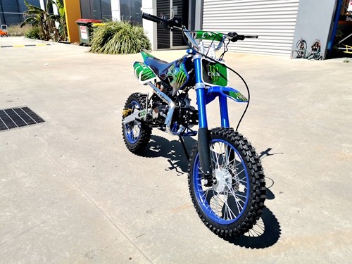 2017 BIGFOOT 125CC PIT MOTOR DIRT BIKE TRAIL MOTOCROSS TERRAIN PRO KICK START BLACK