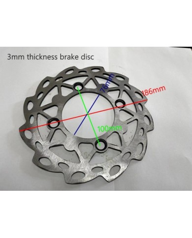 186mm Brake Caliper Disc Disk Rotor 110cc 125cc 150cc Quad Dirt Bike ATV Buggy 186mm Brake Caliper Disc Disk Rotor 110cc 125cc 150cc Quad Dirt Bike ATV Buggy
