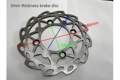 186mm Brake Caliper Disc Disk Rotor 110cc 125cc 150cc Quad Dirt Bike ATV Buggy