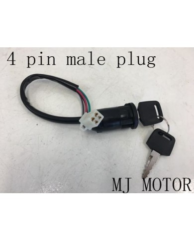 4 Pin Key Ignition Barrel Male Plug Thumpstar Pit Dirt Bike Go Kart ATV Quad 4 Pin Key Ignition Barrel Male Plug Thumpstar Pit Dirt Bike Go Kart ATV Quad