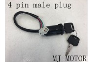 4 Pin Key Ignition Barrel Male Plug Thumpstar Pit Dirt Bike Go Kart ATV Quad